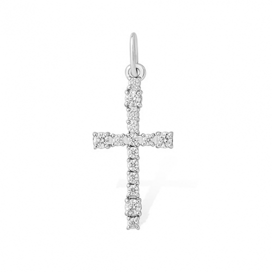 Серебряная подвеска 925, женская, с фианитом