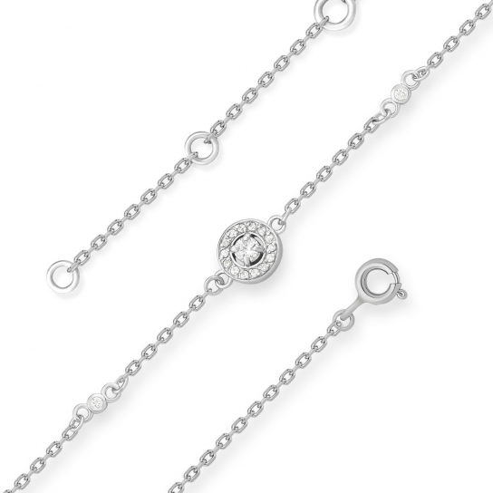 Серебряный браслет 925, плетение фантазийное, длина 16 см