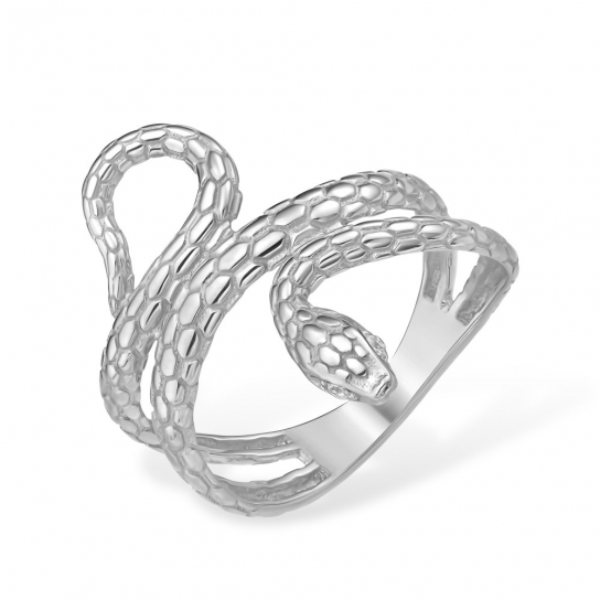 Серебряное кольцо 925, женское, с фианитом, размер 18.5