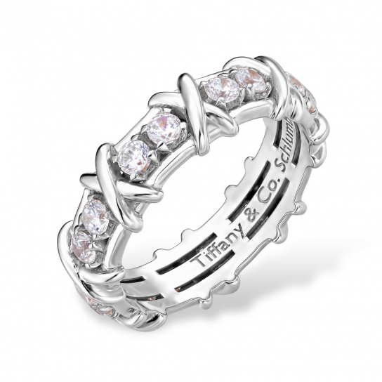 Серебряное кольцо 925, женское, с фианитом, размер 16