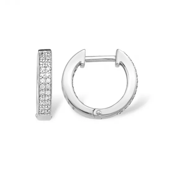 Серебряные серьги 925, женские, с фианитом