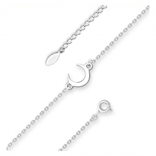 Серебряный браслет 925, плетение фантазийное, длина 17 см