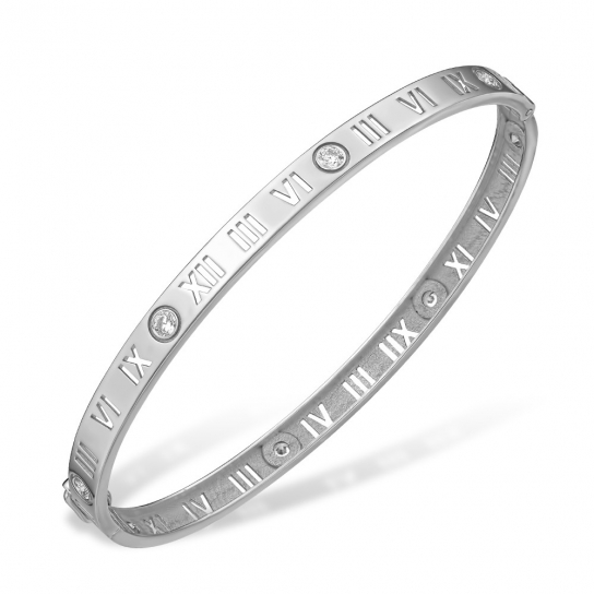 Серебряный браслет 925, плетение фигурное, длина 18.5 см