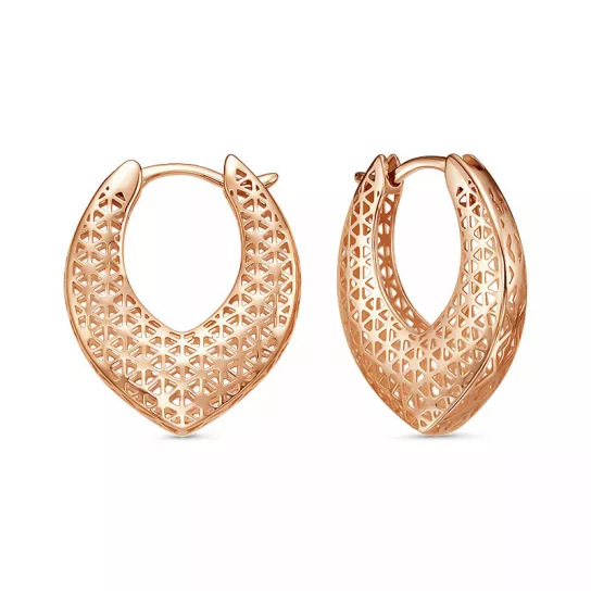 Золотые серьги 585, женские