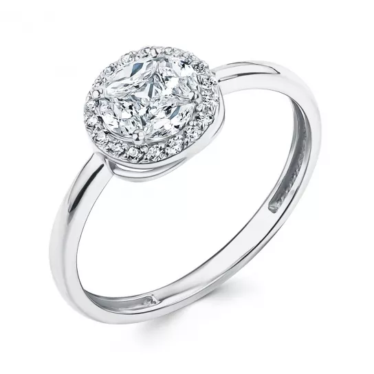 Серебряное кольцо 925, женское, размер 18.5