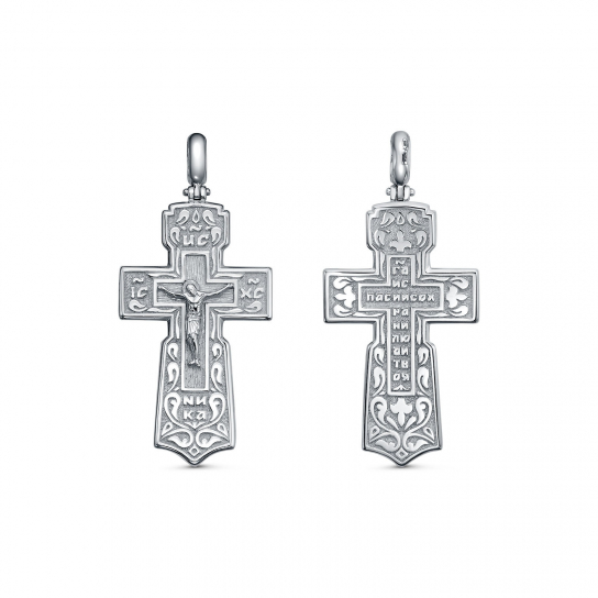 Серебряный крестик 925 нательный, на шею