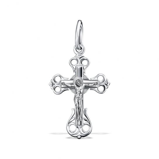Серебряный крестик 925 нательный, на шею