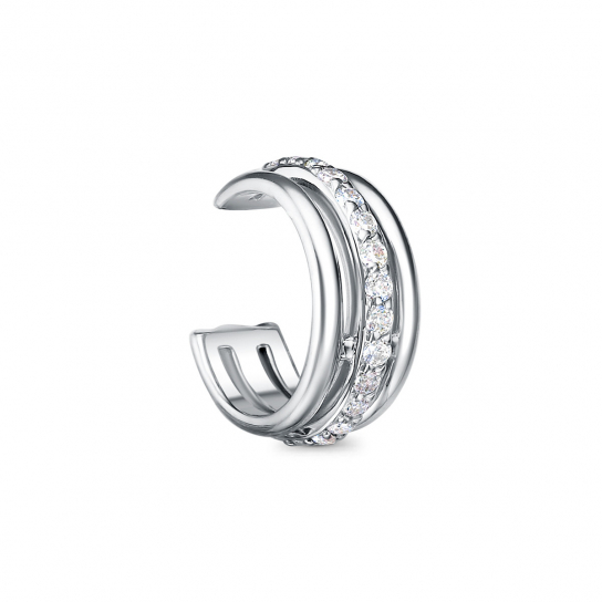 Серебряные серьги 925, женские, с фианитом