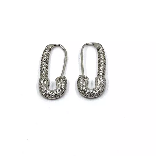 Серебряные серьги 925, женские, с цирконом