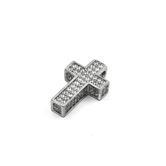 Серебряная подвеска 925, женская, с цирконом