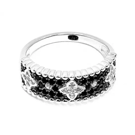Серебряное кольцо 925, женское, с цирконом, размер 18