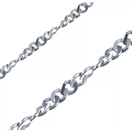 Серебряная цепочка 925 на шею, плетение панцирное, длина 50 см