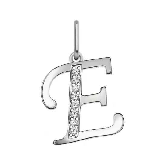 Серебряная подвеска 925, женская, с фианитом