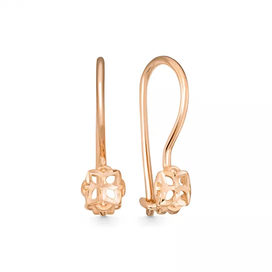 Серьги детские из золота