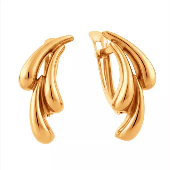Золотые серьги 585, женские