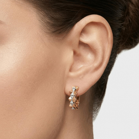 Золотые серьги 585, женские, с фианитом