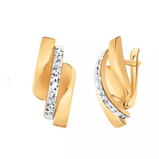 Золотые серьги 585, женские