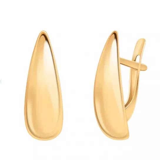 Золотые серьги 585, женские