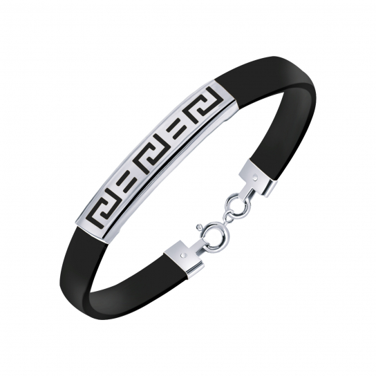Серебряный браслет 925, плетение фантазийное, длина 20 см