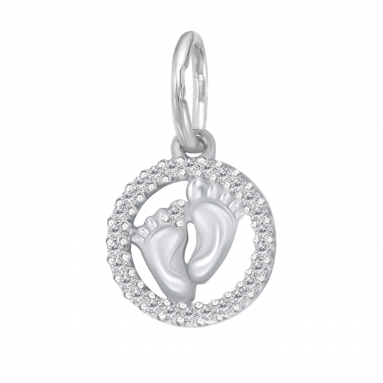 Серебряная подвеска 925, женская, с фианитом