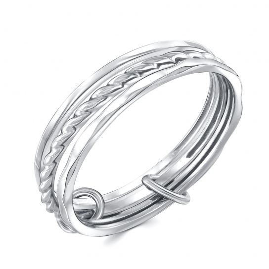 Серебряное кольцо 925, женское, размер 15