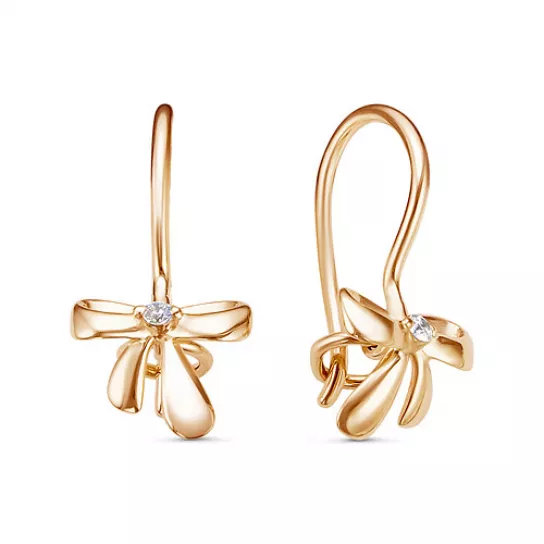 Серьги детские из золота
