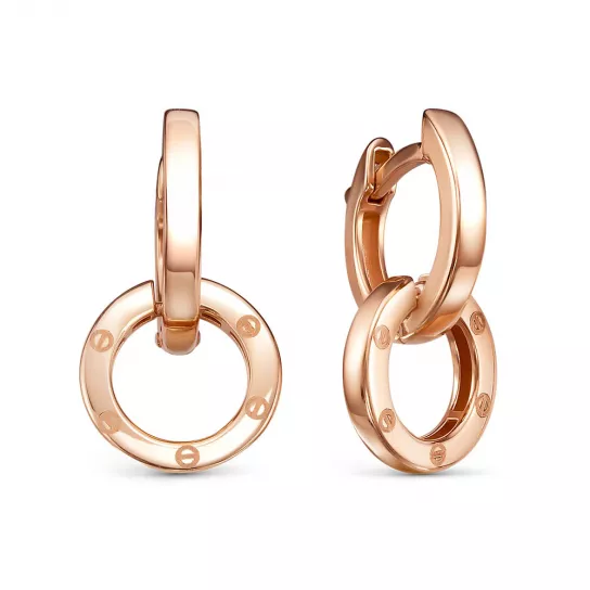 Золотые серьги 585, женские