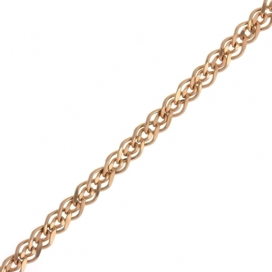 Золотой браслет 585, плетение нонна, длина 17 см