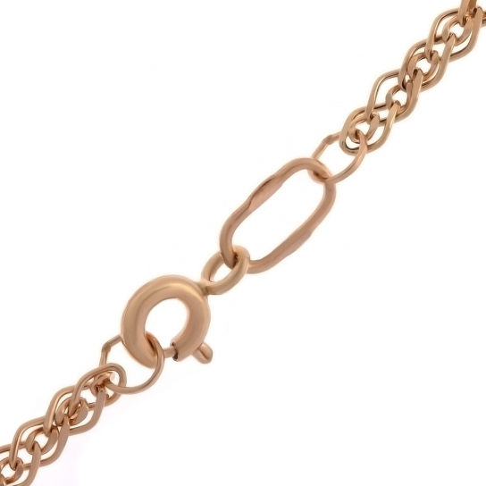 Золотой браслет 585, плетение нонна, длина 17 см