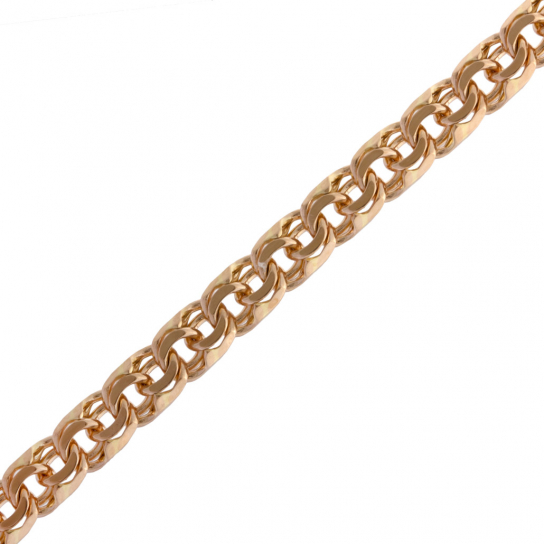 Золотой браслет 585, плетение бисмарк, длина 17 см