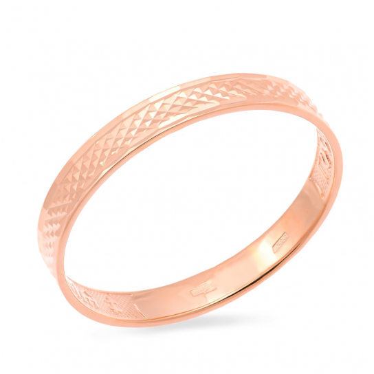 Золотое обручальное кольцо 585, размер 16