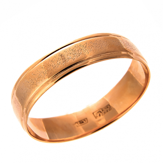Золотое обручальное кольцо 585, размер 19