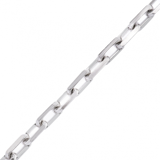 Серебряная цепочка 925 на шею, плетение якорное, длина 50 см