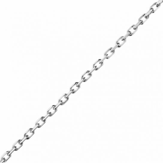 Серебряная цепочка 925 на шею, плетение якорное, длина 45 см