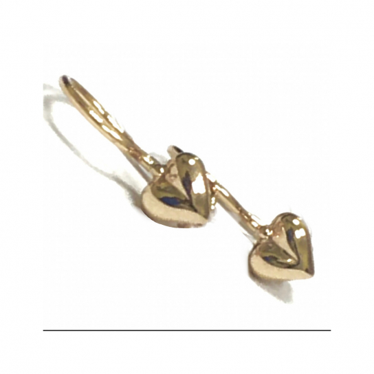 Серьги детские из золота