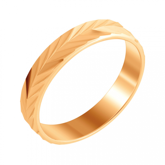 Золотое обручальное кольцо 585, размер 22.5