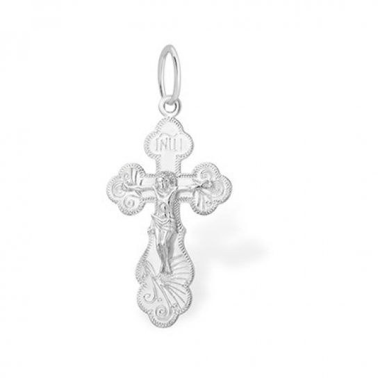 Серебряный крестик 925 нательный, на шею