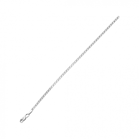 Серебряный браслет 925, плетение двойной ромб, длина 19 см