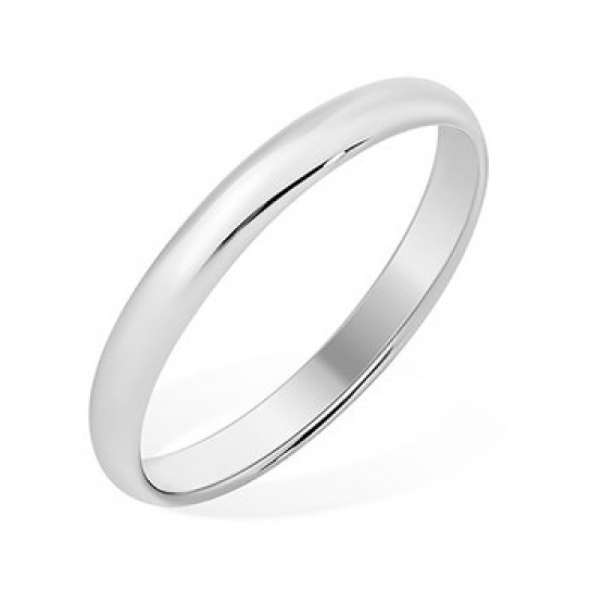 Серебряное обручальное кольцо 925, размер 15