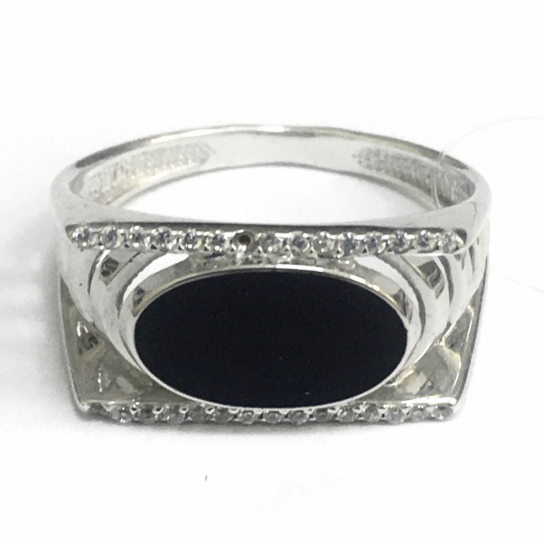 Серебряное кольцо 925, женское, с фианитом, размер 22