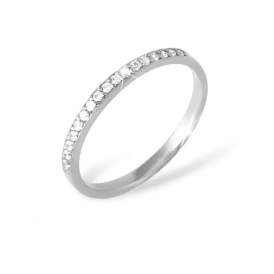 Серебряное кольцо 925, женское, с фианитом, размер 15
